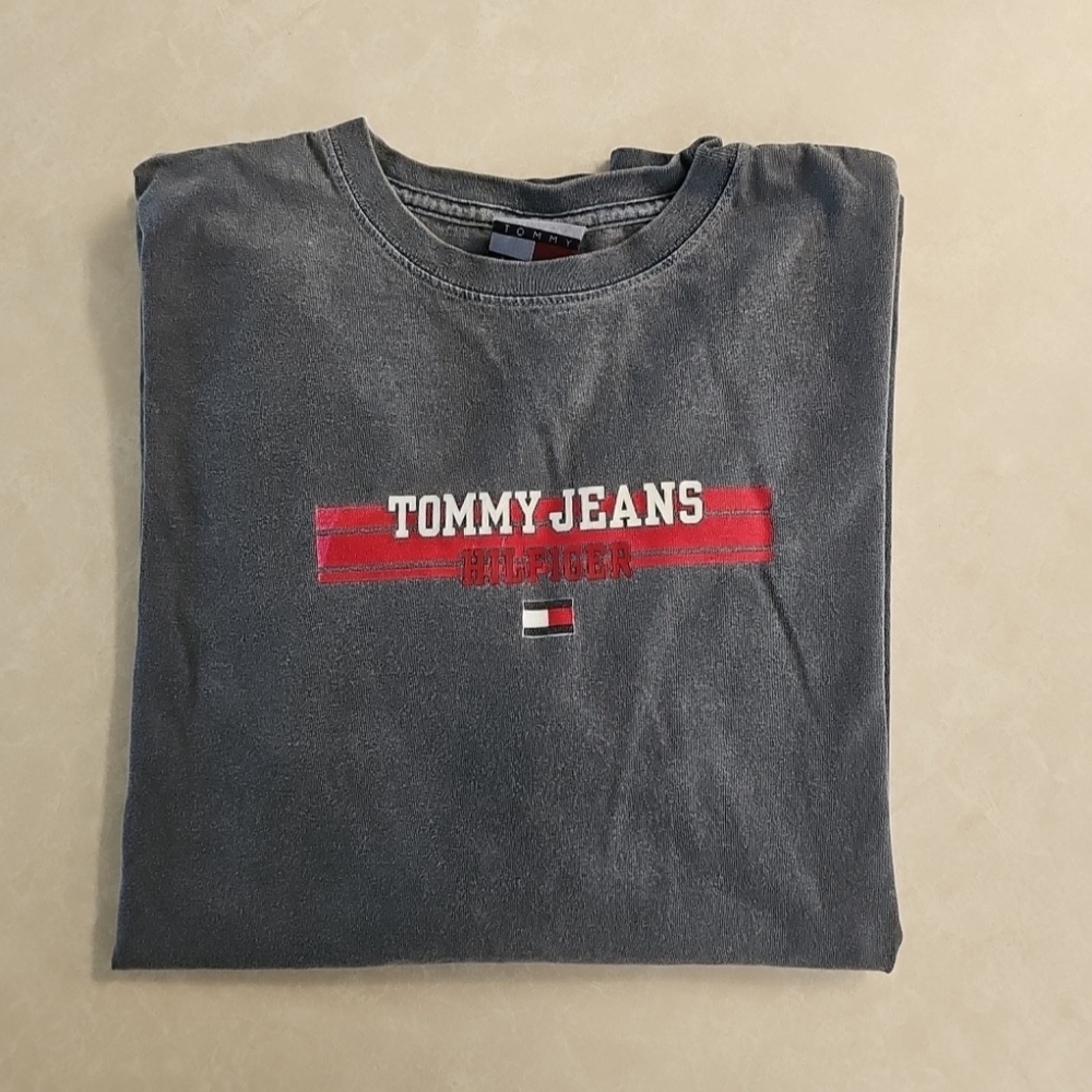 Vintage Mens Tommy Hilfiger Vintage Long Sleeve Pullover Shirt